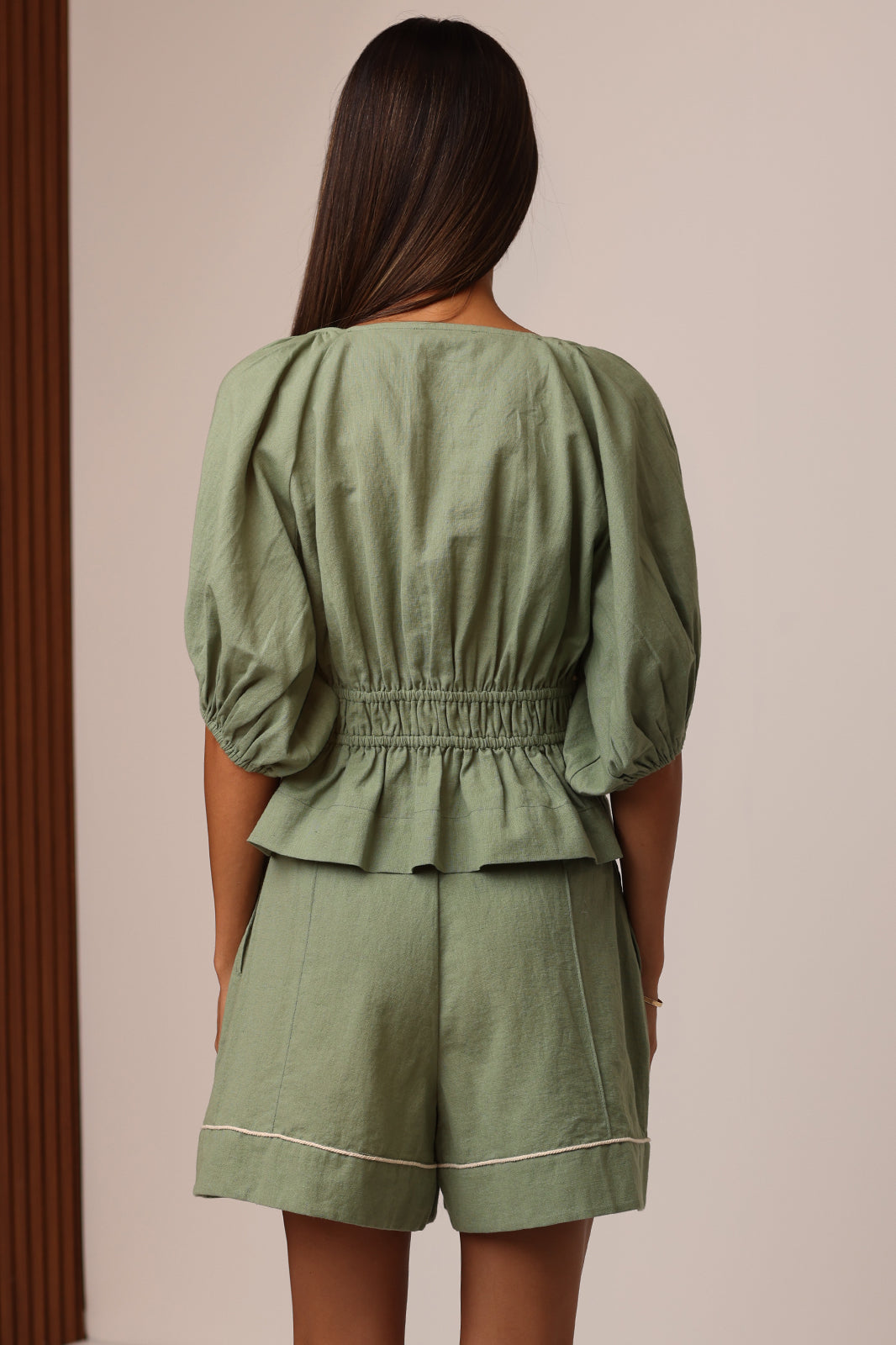 Rumi Roper Blouse in Sage