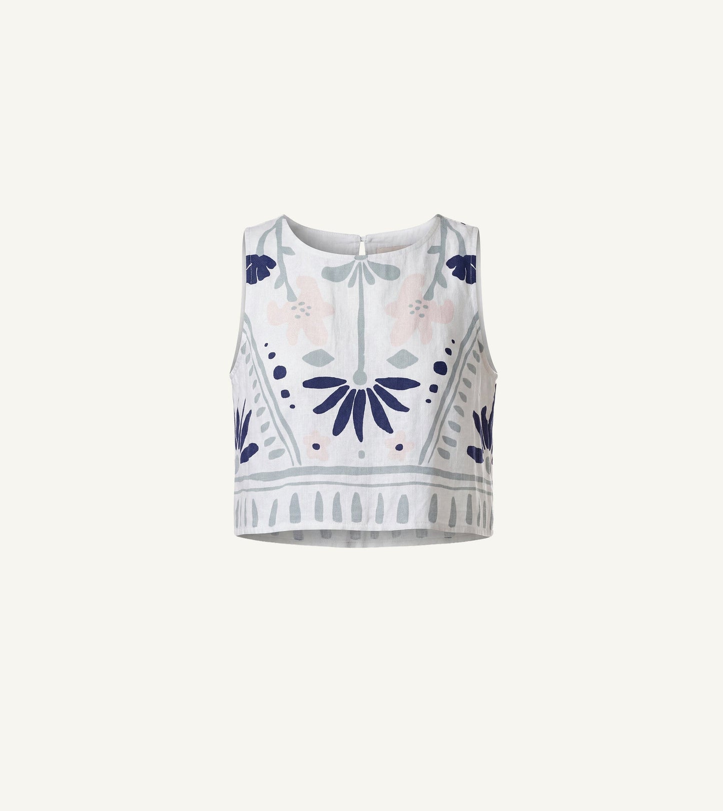 Venetia Top in Liliana Blue Surf