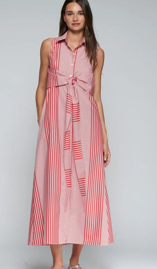 Sleeveless Shirt Dress