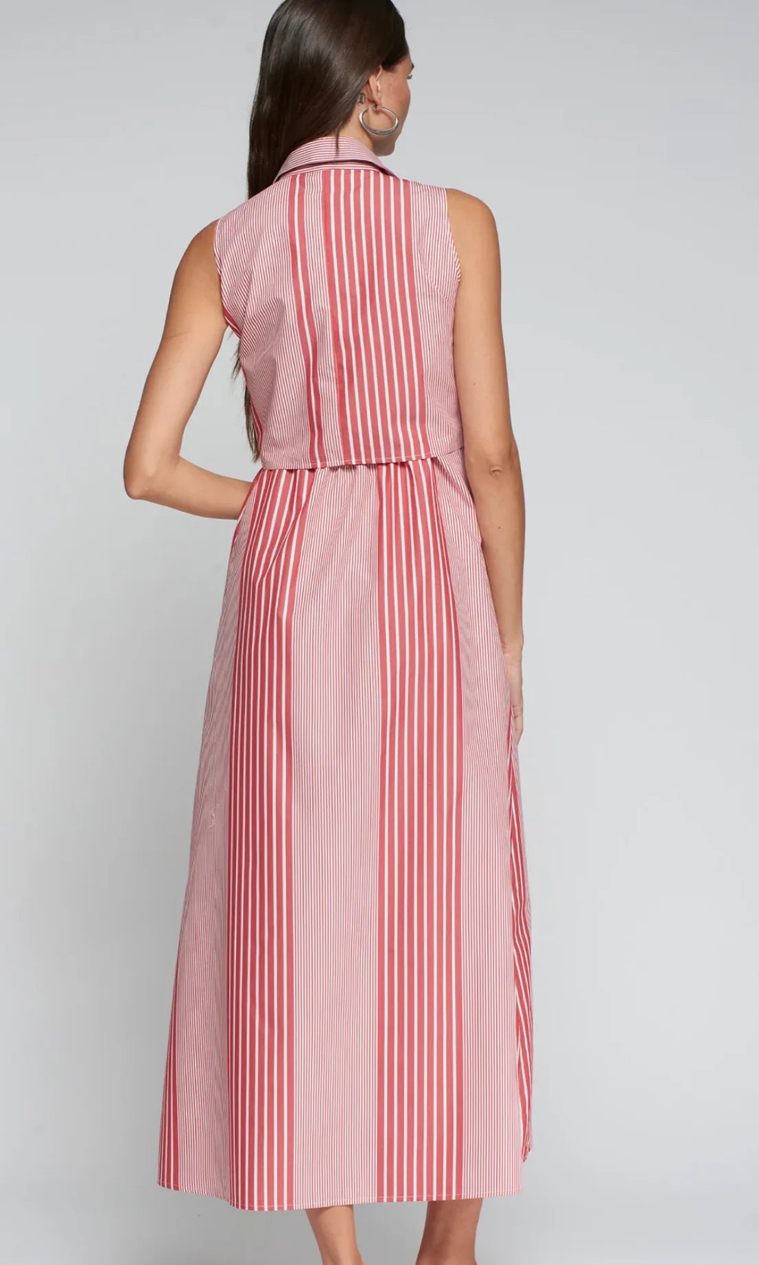 Sleeveless Shirt Dress