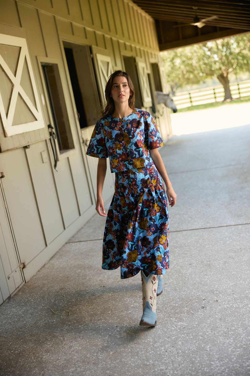 Harrison Skirt in Marfa Bloom