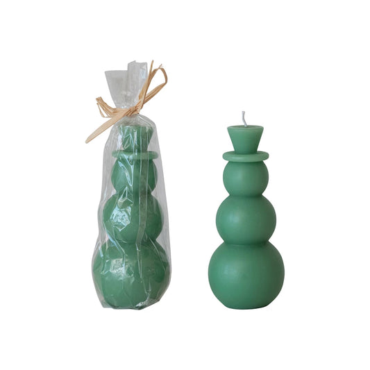 Assorted Unscented Snowman Shaped Candle
